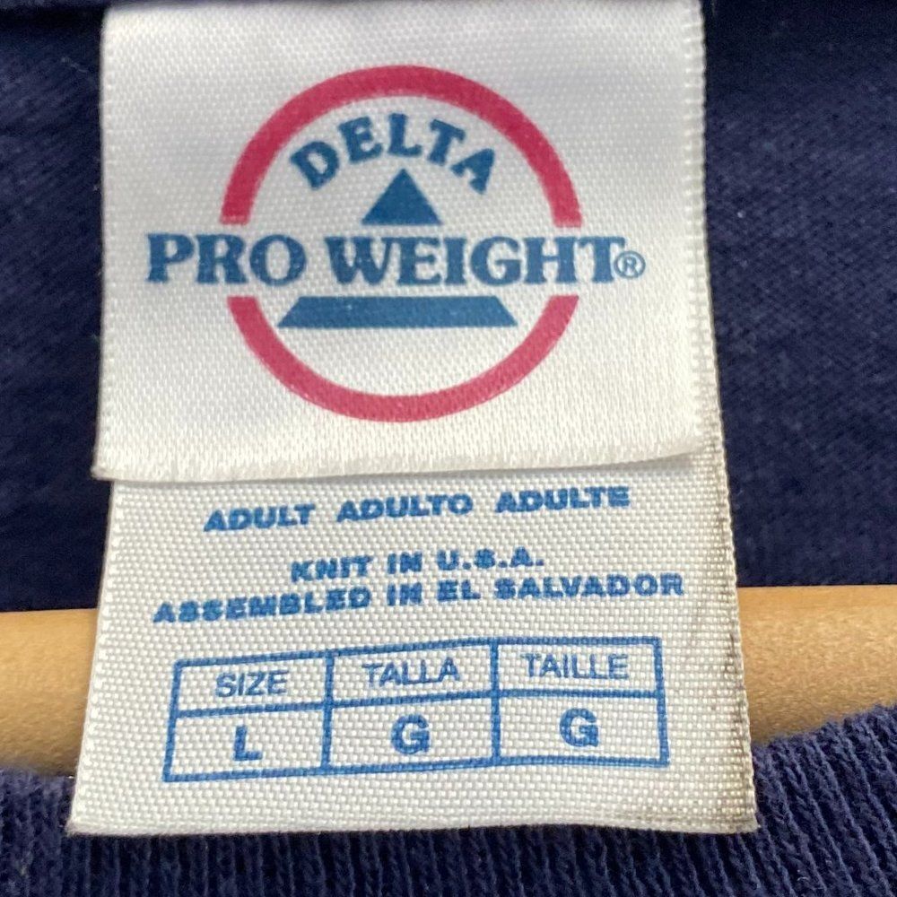 Vintage CSI Crime Scene Investigator Las Vegas Delta Pro Weight T-Shirt Large - Picture 3 of 3
